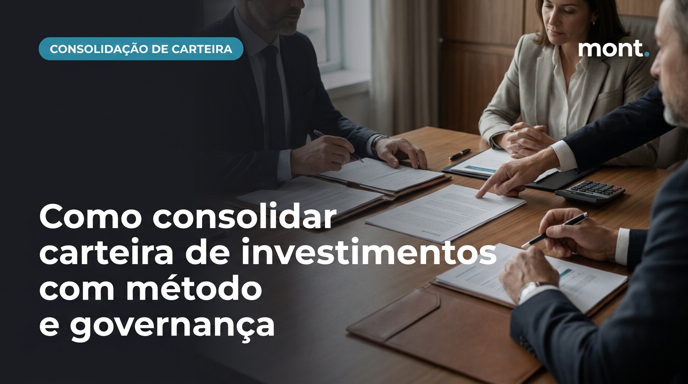 Como consolidar carteira de investimentos com método e governança