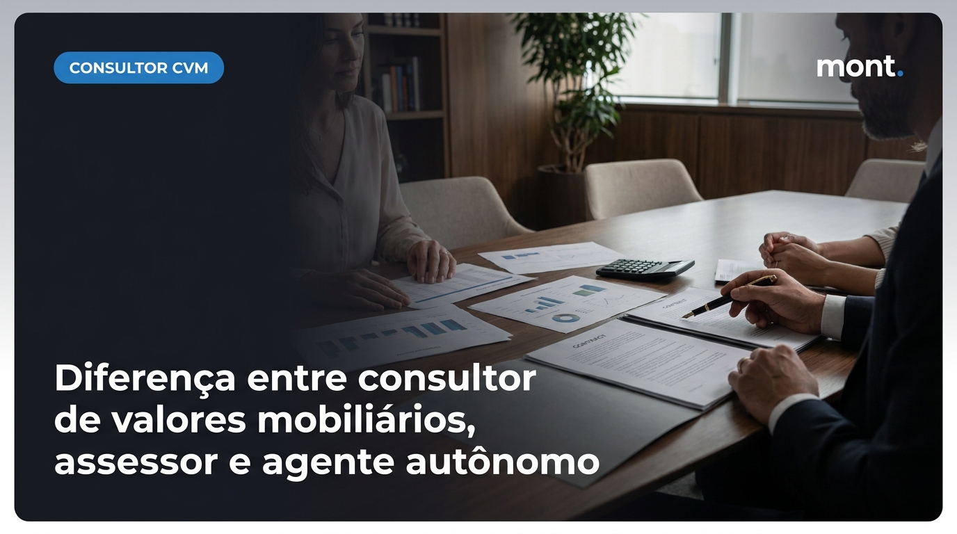 Diferença entre consultor de valores mobiliários, assessor e agente autônomo